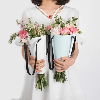 Coreeană Hârtie de Ambalaj Ușor de Transportat Con Cadou de Flori Minimalist Ambalare Originalitate DIY Portabil Buchet Florar Decor 10pc