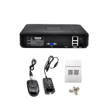KERUI Mini NVR-ul Full HD 4 Canale de Securitate CCTV 1080P NVR ONVIF 2.0 Pentru Sistemul de Camera IP