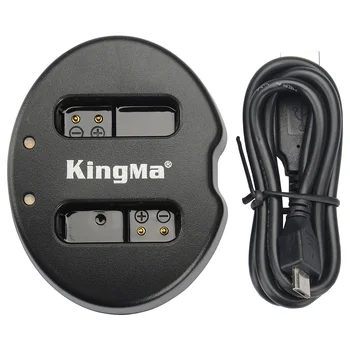 KingMa BM015-NB12L USB Dublu (Dual) Incarcator Pentru Aparat DSLR Canon NB-12L Baterie Pentru PowerShot N100,VIXIA mini X,G1 X Mark 2