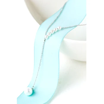 ABS perla pandantiv de argint de aur de culoare lanț colier de femei coreene drama de TELEVIZIUNE star cravată coliere/bizuteria/guler perlas/fraier