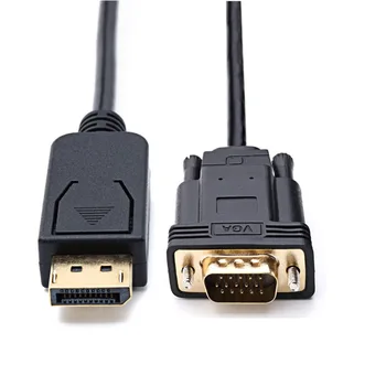 DisplayPort DP male la VGA de sex masculin Cablu adaptor ATI Eyefinity pentru ecran lcd video 1.8 m