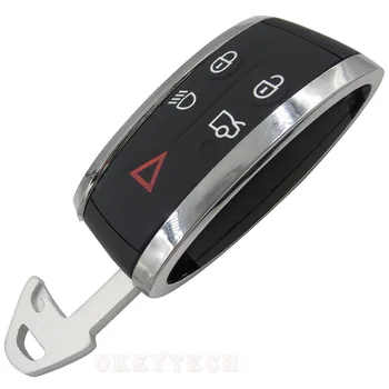 OkeyTech 5 Butoane Pentru Jaguar X XF XK XKR Noul Smart Key Remote Shell Intrare fără cheie Fob Shell Caz Carcasa+Lama Accesorii Auto