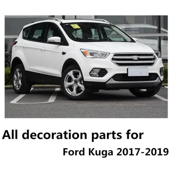 Pentru Ford Kuga 2017 2018 2019 mașină de corpul lămpii de ceață față lampă cadru stick styling ABS Cromat capac ornamental piese de turnare hote 2 buc