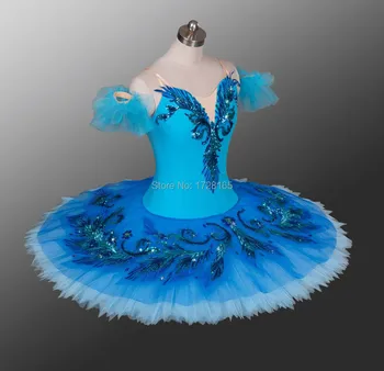 Profesionala a adultilor Balet Tutu Femei Blue Bird Rol Pentru Performanță Și Competitiom Show Fete Costume de Dans AT1147