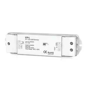 0/1-10V LED Dimmer 1CH 12A Tensiune Constantă Singur Canal Estompat LED Driver DC12-36V