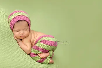 0-1M sau 3-4M copil Nou-născut costum fotografie elemente de recuzită de tricotat pălărie pentru sugari baby photo props copilul nou-născut fete haine