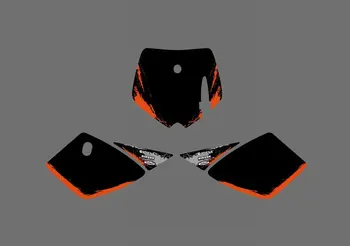 0537 (negru și portocaliu)GRAFICĂ NOUĂ DECALCOMANII PENTRU KTM 50 SX 2002 2003 2004 2005 2006 2007 2008