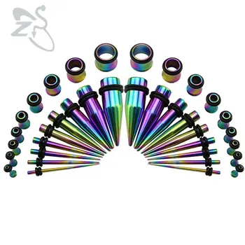 1.6-10 mm 5 Culori foarte Popular Tunel de Ureche Plug Piercing din Oțel Inoxidabil Proaspete Ear Expander Targă Îngustează Femei Bărbați Bijuterii