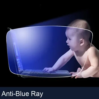 1.61 Anti-Blue Ray baza de Prescriptie medicala Optica Ochelari de vedere Ochelari de vedere Lentile de 1 Pereche Rx-capabil de Lentile Gratuit de Asamblare cu Rama de Ochelari
