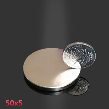 1 buc 50x5 mm magnet neodim 50mm*5mm puternic de pământuri rare magneți din neodim 50*5 mm NdFeB rotunde cu statut permanent magnetice 50x5mm