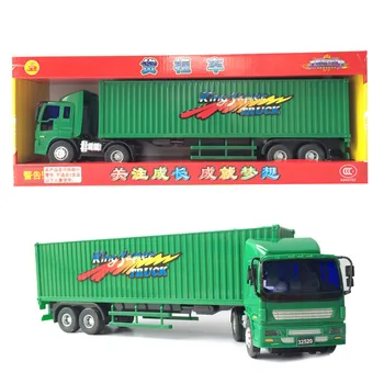1 Buc Mașină de jucărie Inginerie camion container, camion de model jucării masina de turnat sub presiune din Aliaj de Metal Modle Cadou Pentru Copii copii transport gratuit