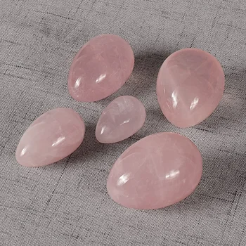 1 buc Neinstruit Naturale Cuart roz Yoni ou de Jad ou de Cristal Pelviene Kegel Exercițiu de Strângere Vaginale Sfera