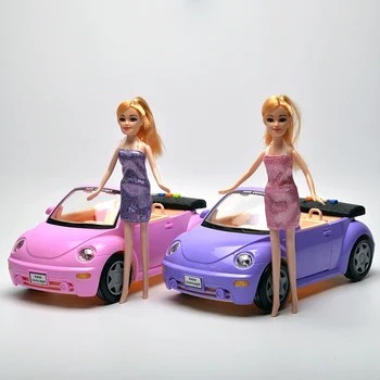 1 Buc Volkswagen Beetle Diecasts & Vehicule De Jucărie Lumina Muzică De Sunet Model De Masina Cu Papusa Copii Fete Copii Cadouri Colecție De Jucării
