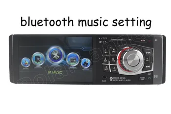 1 Din 4.1 inch FM Bluetooth Audio Auto 12V Radio Stereo USB TF MP4 Mp5 Player, AUX volan control de la distanță camera din spate
