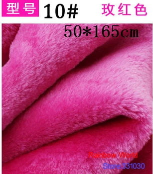 1# rose Înălțime de 8mm Minky lână de pluș PV catifea velboa tesatura pentru DIY Lucruri de cusut de jucarie animal de companie acasă sleepcoat perna(50*165 cm)