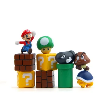 10 Buc Drăguț 3D Super Mario Rășină Magneți de Frigider pentru Copiii Acasă Decor Ornamente Figurine de Perete Postbox Jucării pentru Copii