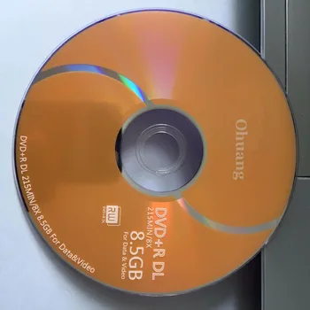 10 discuri mai Puțin de 0,3% Rata de Defect D9 8,5 GB de Aur Gol Tipărite DVD+R DL Disc