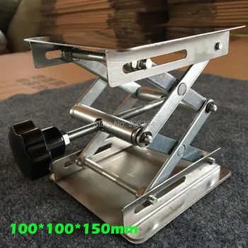 100*100*150 mm Mini-Manual de Laborator Masa de Ridicare din Oțel Inoxidabil de ridicare platforma de 10*10cm