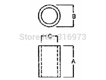 (1000 buc/lot ) 8mm Nylon Negru Rotund Distanțier, OD 7mm, ID-ul de 3.2 mm, pentru M3 Șuruburi, din Plastic.