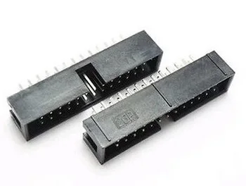1000 Buc Învăluită Caseta antet IDC Socket 2.54 mm 2x13 Pin 26 P Male cu pini pătrați 0.64 mm 2 randuri 2.54 Prin gaura DIP