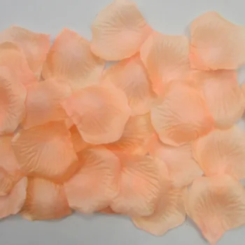 1000pcs (100buc*10 pachete) culoarea piersicii Mătase artificială Petale de Trandafir Nunta Ziua Îndrăgostiților decor petrecere