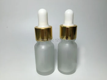 100buc 10ml Alb uleiuri esentiale dropper sticla cosmetice ambalaje de sticlă translucide Glazura