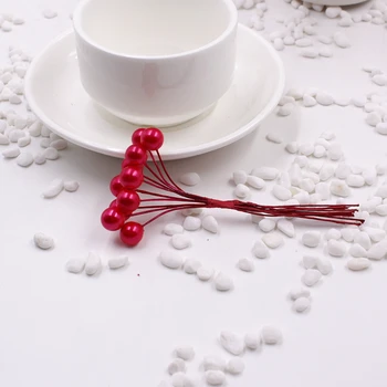 100buc mai Multe Culori de Crăciun Artificial Perla Berry Buchet DIY Ghirlande Accesorii Machiaj de Nunta Photoing Recuzită Transport Gratuit