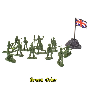 100buc/set 12 Ipostaze Militari Model de Jucărie de Culoare Aleatorii de Plastic Armata de Modelare pentru Băiat Jucarii Educative Cadou pentru Copii