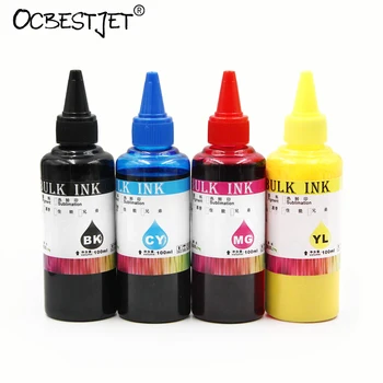 100ML/Sticla Universal Cerneala Pigment Pentru Epson XP101 XP201 XP211 XP401 WF-2532 WF-7110 Refill Cerneală Cu 4 Culori Pentru Cartuș Și CISS