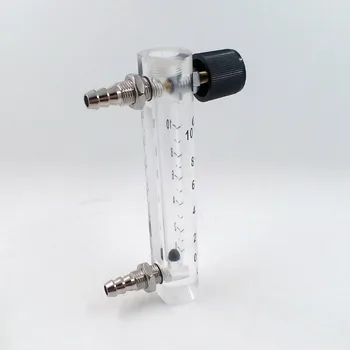 10buc 0-10LPM debitmetru pentru gaze oxigen a aerului cu valoarea metal