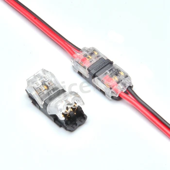 10buc 2 Pini am Forma Rapide Conexiuni de Cabluri Terminale de Sertizare Conectori pentru 22-20AWG LED Benzi Fir Audio Auto Cablu Sertizare