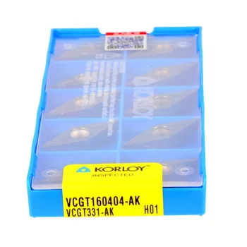 10BUC/cutie VCGT160404-AK carbură de cotitură a introduce insertii de Tăiere de puncte de vânzare Fabrica de spuma cnc placa VCGX 160404 VCGX160404