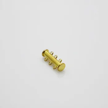 10BUC en-Gros 19x6mm Prelucrarea pieselor metalice 3-Rând buton plug Accesorii pentru Ornamente de Luare de Bijuterii de Design de Aur-Culoare DIY