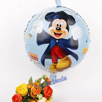 10buc/lot 18inch Mickey Minnie doctor baloane folie de desene animate Minnie mouse birthday party, decoratiuni copii, jucării minunate heliu minge