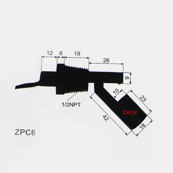 10buc/Lot M16*2.0 mm 100V Partea de montare intrerupator cu Flotor Operatorul de Apă Senzor de Nivel ZPC6 1A1