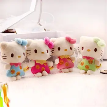 10cm 5pc de Calitate Superioară Ieftine kawaii Hello Kitty jucarii de Plus clasic Animale de Pluș jucarii copii Păpuși pentru Fete Ziua de nastere Cadouri