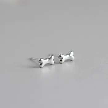 10Pair - Moda Mici Oase Mici Cercei Stud Drăguț Câine Os Cercei Stud pentru Femei Fete Simple Bijuterii