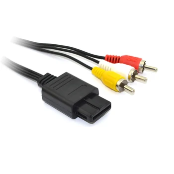 10pcs de Înaltă calitate 3 RCA Audio Video TV Cablu Cablu AV pentru Nintendo N64 pentru GameCube GC pentru SNES