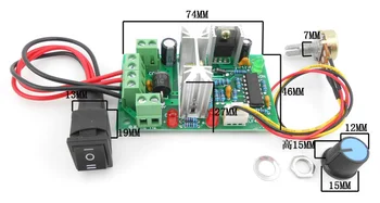 10V-40V, 5A micro Pulse Width Modulator cu comutatorul de marșarier, DC PWM Motor Controller Regulator de Viteză