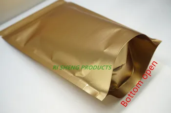 10x15cm,100 X aur Mat Reutilizabile Ridice folie de Aluminiu sac de Blocare Zip, Mylar placare inghetata/nucă de cocos pungă de plastic cu fermoar