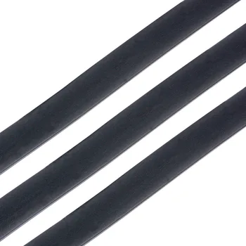 10x2mm Negru Sintetic Plat Cauciuc Solid ștrasuri din Mărgele Cablul de Bijuterii rezultate pentru DIY ,1m/strand,10Strands/lot