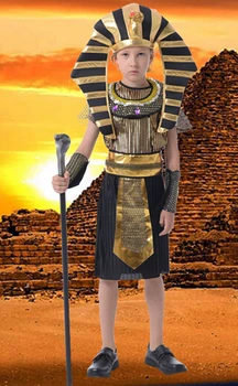 110-130cm Faraon al Egiptului cosplay copil fată băiat copil costume de Halloween costumesEgyptian Faraon costumecostume transport gratuit