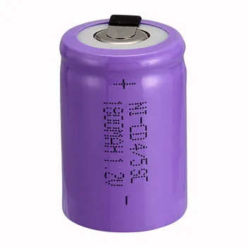 12 BUC Ni-Cd 4/5 SubC Sub C baterie Acumulator 1.2 V 1800mAh cu violet Tab 3.3 cm x 2.2 cm