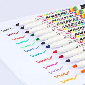 12 culori alb filtru de bord pix alb tabla whiteboard marker creta lichid poate fi ștearsă sticlă ceramică filtru pen ștergerea ușoară