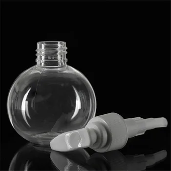 120g mingea Clar Sticla 120ml goale de Plastic de unică folosință, sticle w/ alb pompa glob forma 4oz dozator de săpun și gel de duș de ambalare