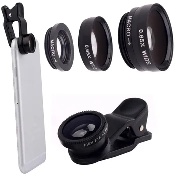 1288 Bluetooth Extensibil Selfie Stick-Monopod Telescopic+ Macro, Fisheye cu Unghi Larg de Telefon Lentilă pentru iPhone SE 5S / 5C / 5 / 4/ 4S