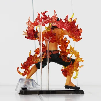 12cm Anime One Piece Ace Figura Portgas D. Ace Luptă Ver Model de Papusa Entei Foc Ace pentru Colectie