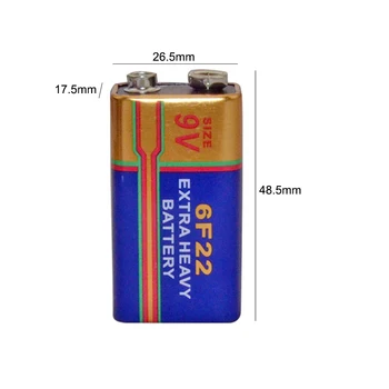 12pcs 12x 6F22 Noua Baterie Alcalină 9V Laminat de Carbon Baterii pentru Alarma Wireless cu Microfon Mercur viață Lungă de lucru