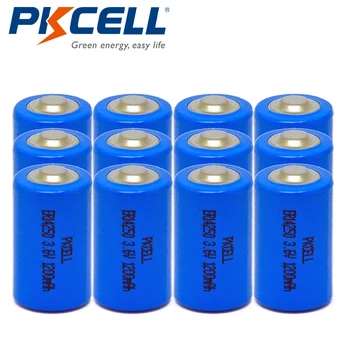 12pcs*PKCELL 1/2AA Li-SOCl2 Baterie 1200Mah 3.6 V ER14250 LS14250 1/2 AA 14250 Litiu Baterii pentru Senzori de Alarmă