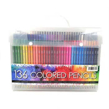 136 Culori Lemn Creioane Colorate Set Lapis De Cor, Artist Pictura Ulei Creion de Culoare 120 de Școală de Artă plastică Desen Schiță Cadou